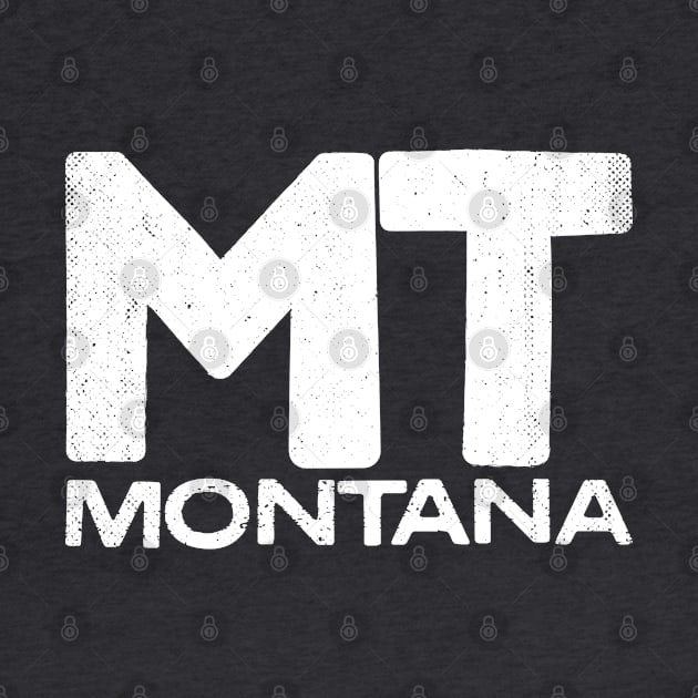 MT Montana State Vintage Typography by Commykaze